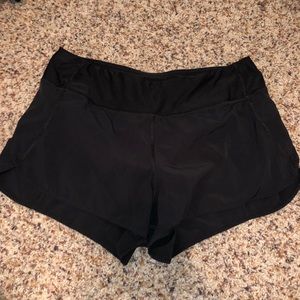 Black workout shorts